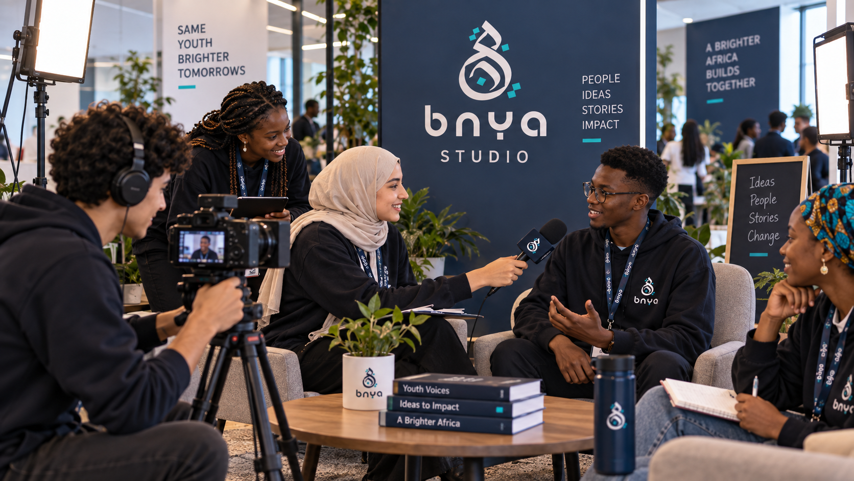 Jeune participant interviewé au BNYA Studio